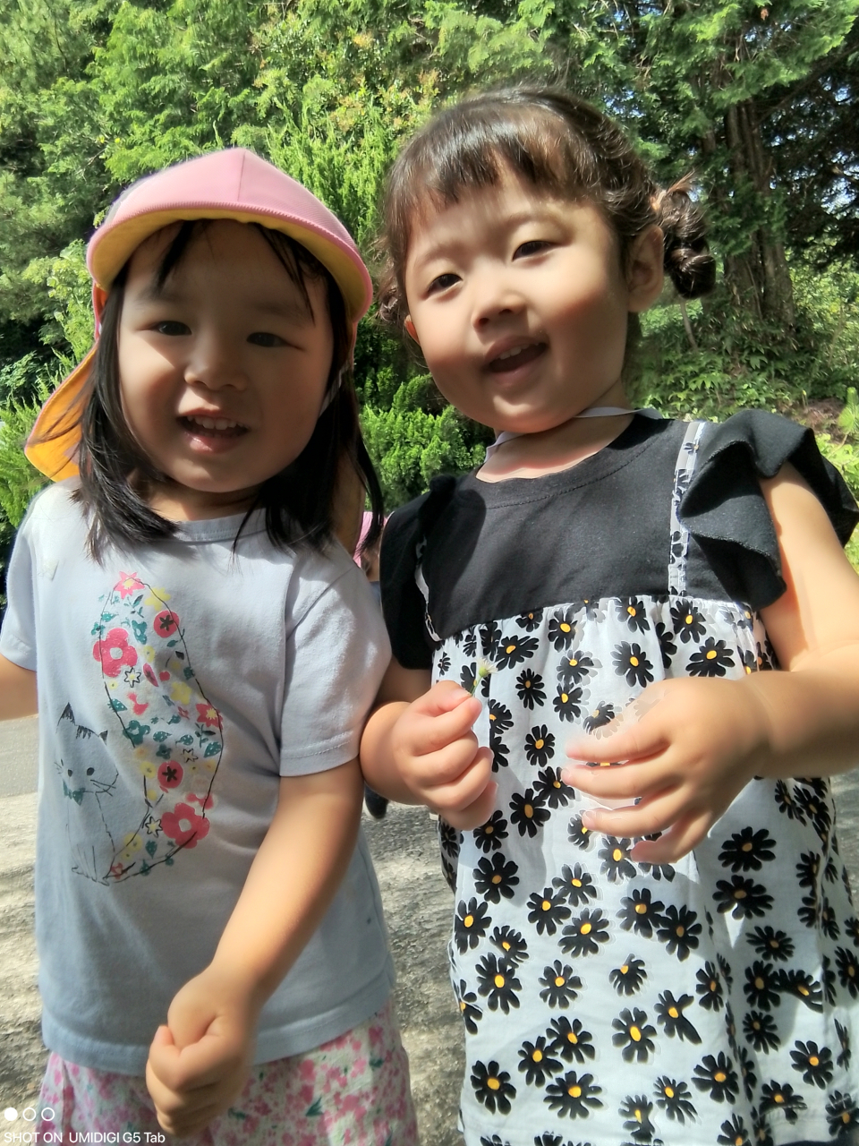 お散歩に行って保育園でお弁当をたべました。